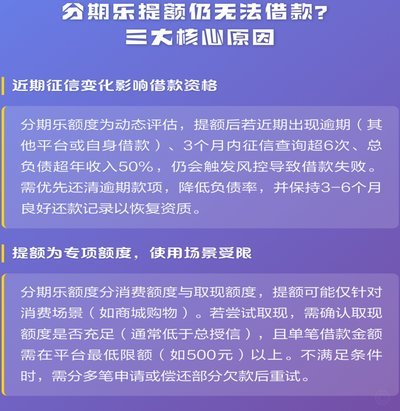 分期乐怎么能提额